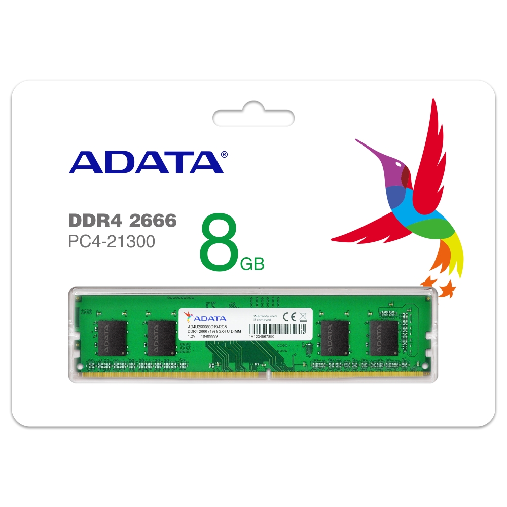 pamet-adata-8gb-desktop-memory-ddr4-u-dimm-2666-adata-ad4u26668g19-rgn