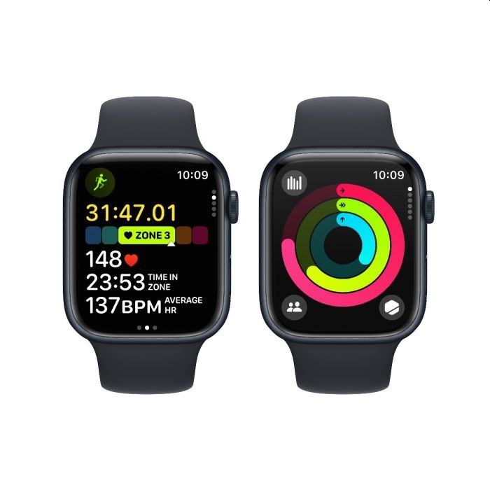 Chasovnik-Apple-Watch-Series-9-GPS-45mm-Midnight-Al-APPLE-MR993QC-A