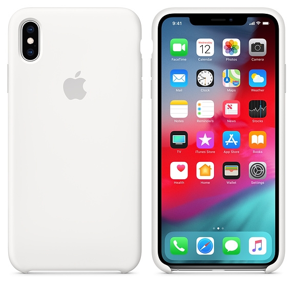 Kalaf-Apple-iPhone-XS-Max-Silicone-Case-White-APPLE-MRWF2ZM-A