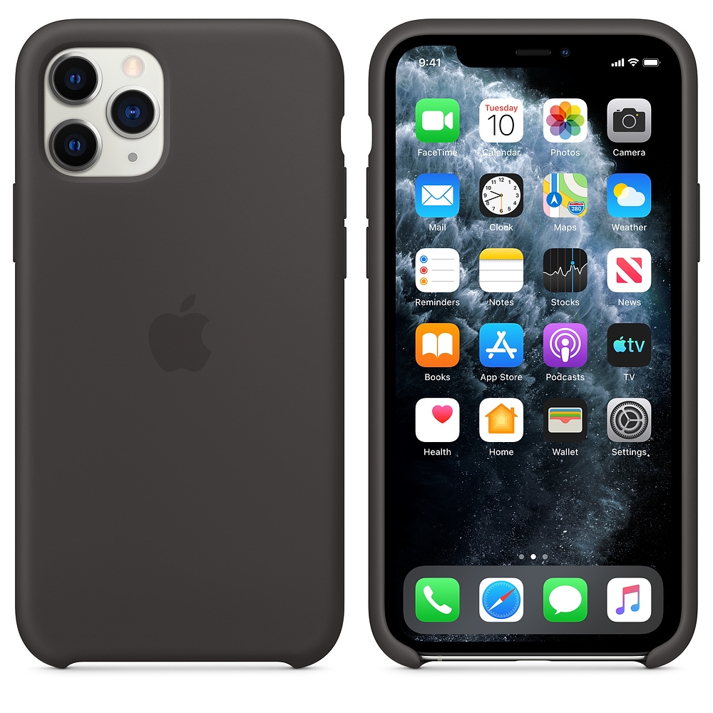 Kalaf-Apple-iPhone-11-Pro-Silicone-Case-Black-APPLE-MWYN2ZM-A