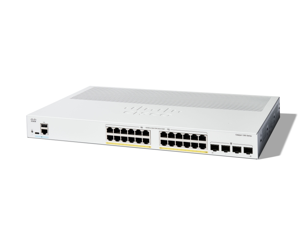 komutator-cisco-catalyst-1300-24-port-ge-poe-4x1-cisco-c1300-24p-4g