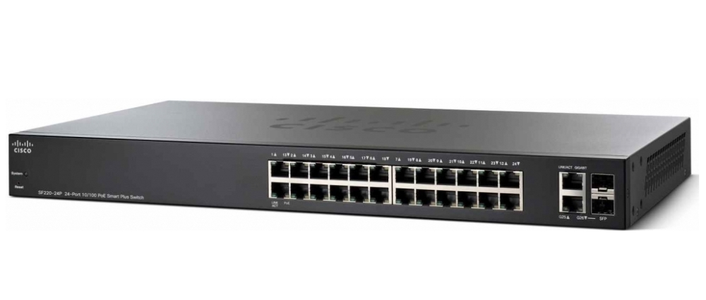 komutator-cisco-sf220-24p-24-port-10-100-poe-smart-cisco-sf220-24p-k9-eu