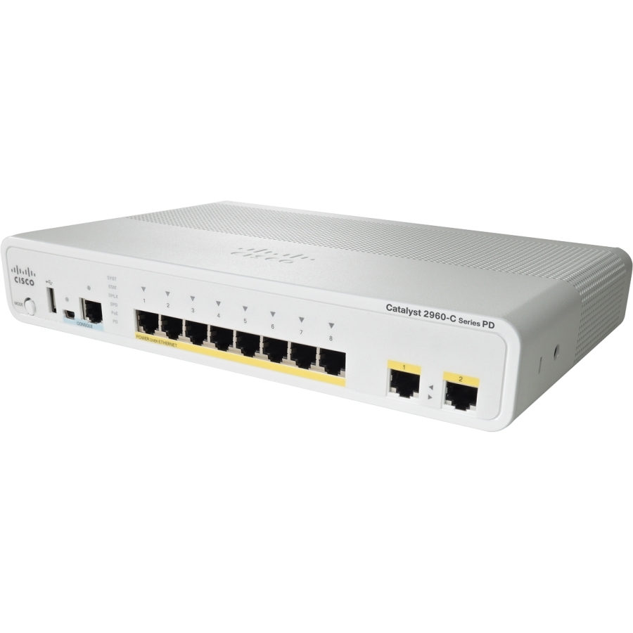 komutator-cisco-catalyst-2960c-pd-pse-switch-8-fe-cisco-ws-c2960cpd-8pt-l
