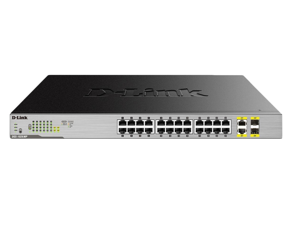 komutator-d-link-24-port-desktop-gigabit-poe-2ge-d-link-dgs-1026mp