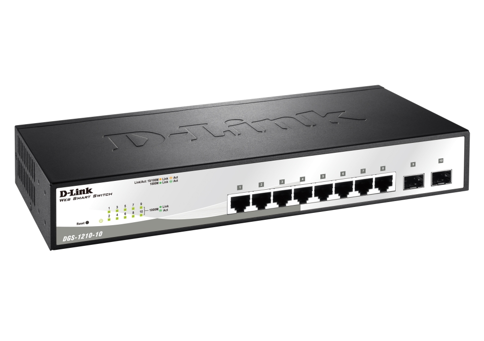 komutator-d-link-10-port-gigabit-smart-switch-with-d-link-dgs-1210-10