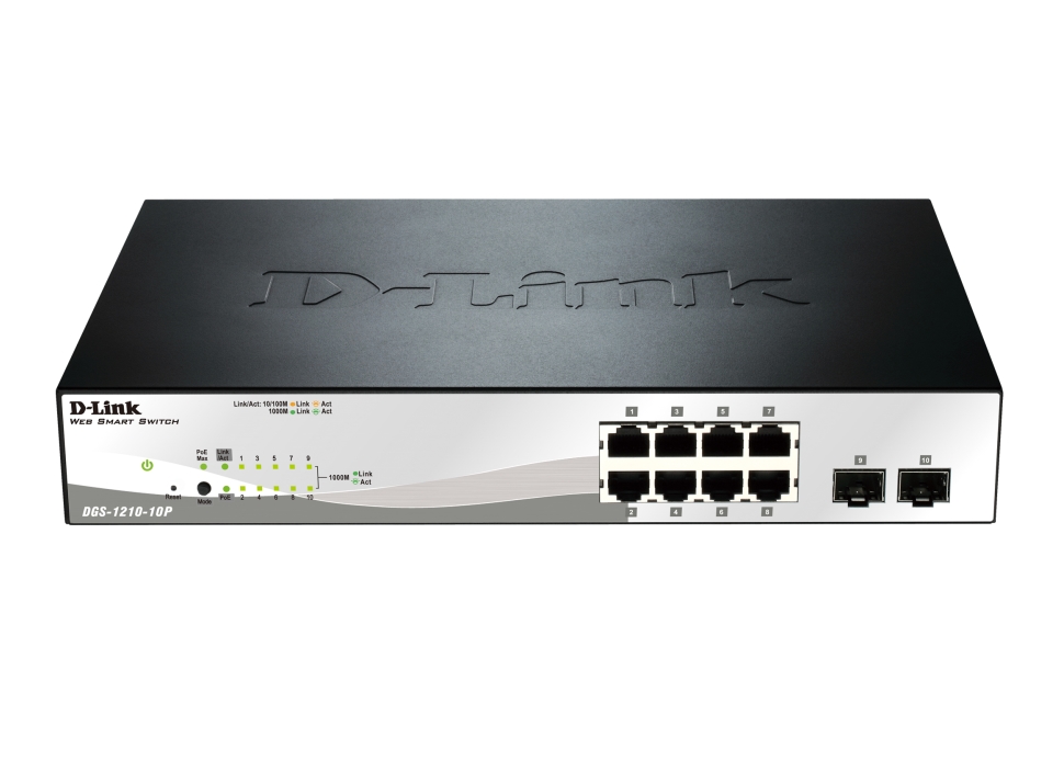 komutator-d-link-10-port-10-100-1000-gigabit-poe-s-d-link-dgs-1210-10p