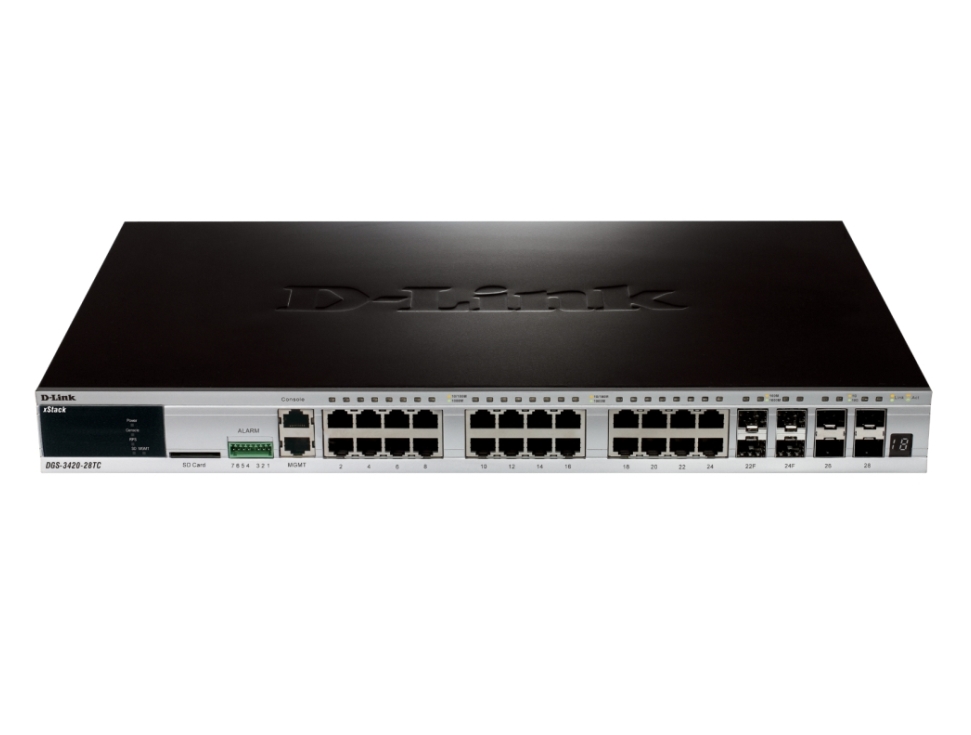 komutator-d-link-xstack-24-port-10-100-1000-layer-d-link-dgs-3420-28tc