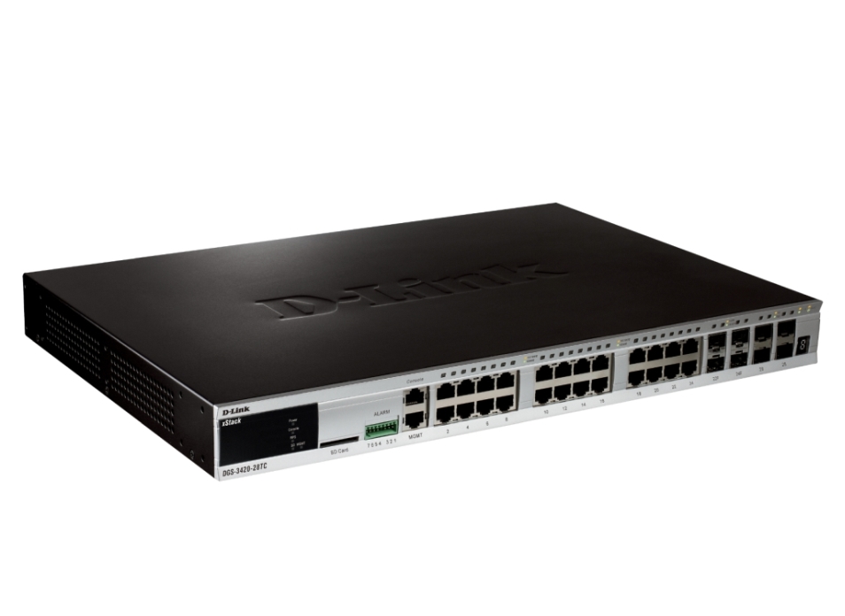 komutator-d-link-xstack-24-port-10-100-1000-layer-d-link-dgs-3420-28tc