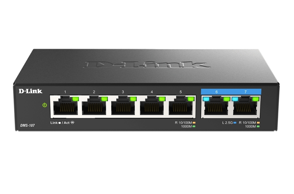 komutator-d-link-7-port-multi-gigabit-unmanaged-sw-d-link-dms-107