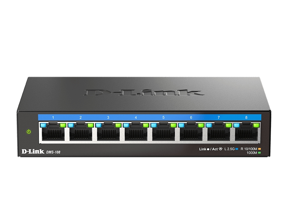 komutator-d-link-8-port-multi-gigabit-unmanaged-sw-d-link-dms-108