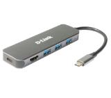 USB-hab-D-Link-5-in-1-USB-C-Hub-with-HDMI-Power-De-D-LINK-DUB-2333