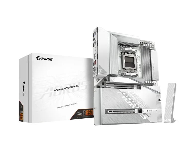 danna-platka-gigabyte-b850-aorus-stealth-ice-gigabyte-b850-a-stealth-ice