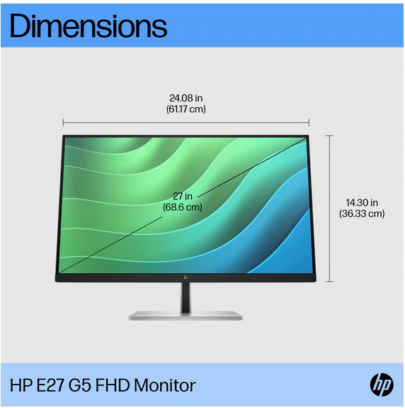 Monitor-HP-E27-G5-27-IPS-FHD-Monitor-HP-6N4E2AA
