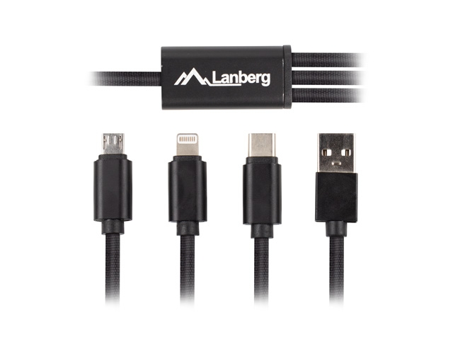 kabel-lanberg-combo-cable-usb-a-m-micro-b-m-lanberg-ca-3in1-13cc-0018-bk