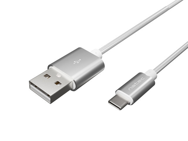 Kabel-Natec-USB-C-M-USB-A-M-2-0-cable-1m-Si-NATEC-NKA-1955