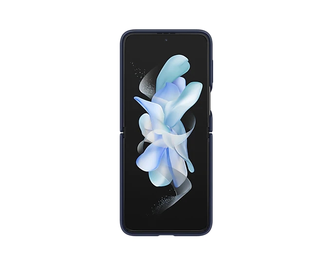 kalaf-samsung-flip4-silicone-cover-with-strap-navy-samsung-ef-pf721tnegww
