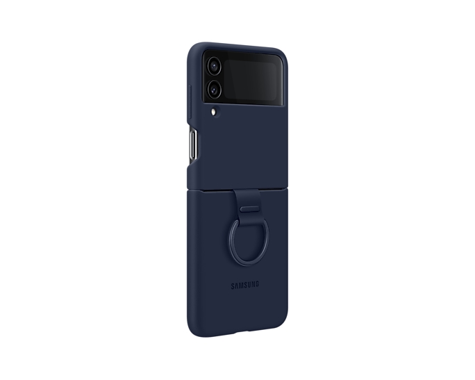 kalaf-samsung-flip4-silicone-cover-with-strap-navy-samsung-ef-pf721tnegww