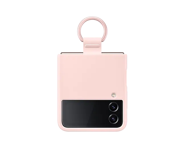 kalaf-samsung-flip4-silicone-cover-with-strap-pink-samsung-ef-pf721tpegww