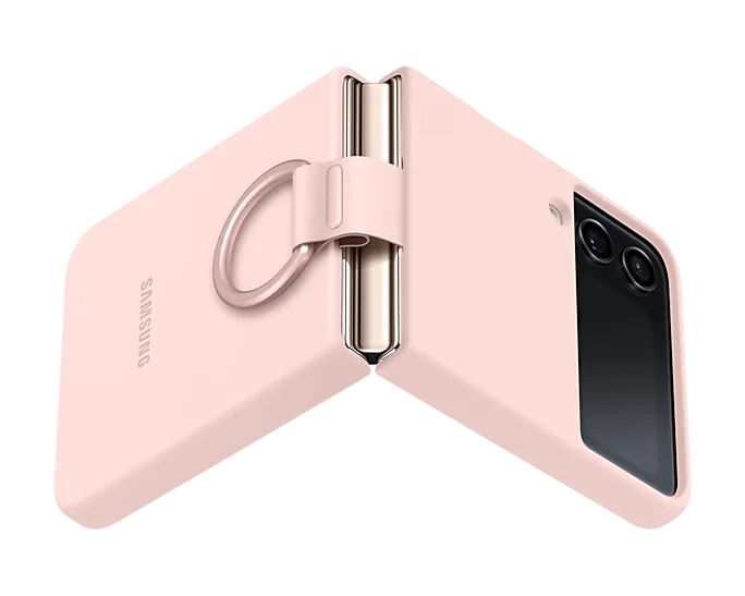 kalaf-samsung-flip4-silicone-cover-with-strap-pink-samsung-ef-pf721tpegww