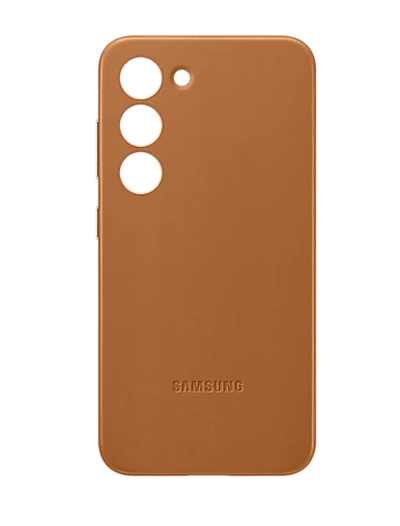 Kalaf-Samsung-S23-S911-Leather-Cover-Camel-SAMSUNG-EF-VS911LAEGWW