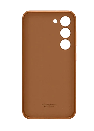 Kalaf-Samsung-S23-S911-Leather-Cover-Camel-SAMSUNG-EF-VS911LAEGWW