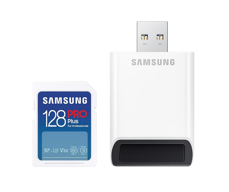 Pamet-Samsung-128GB-SD-Card-PRO-Plus-with-USB-Read-SAMSUNG-MB-SD128SB-WW