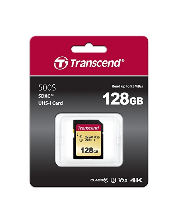 Pamet-Transcend-128GB-SD-card-UHS-I-U3-MLC-TRANSCEND-TS128GSDC500S
