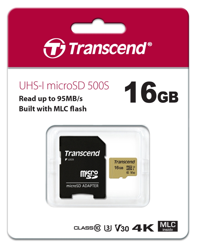 Pamet-Transcend-16GB-microSD-UHS-I-U3-with-adapte-TRANSCEND-TS16GUSD500S