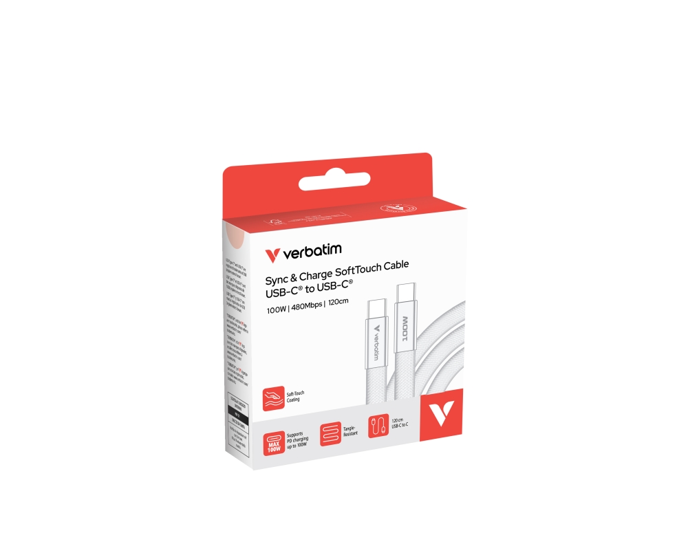 kabel-verbatim-sync-charge-softtouch-usb-c-to-c-verbatim-30277