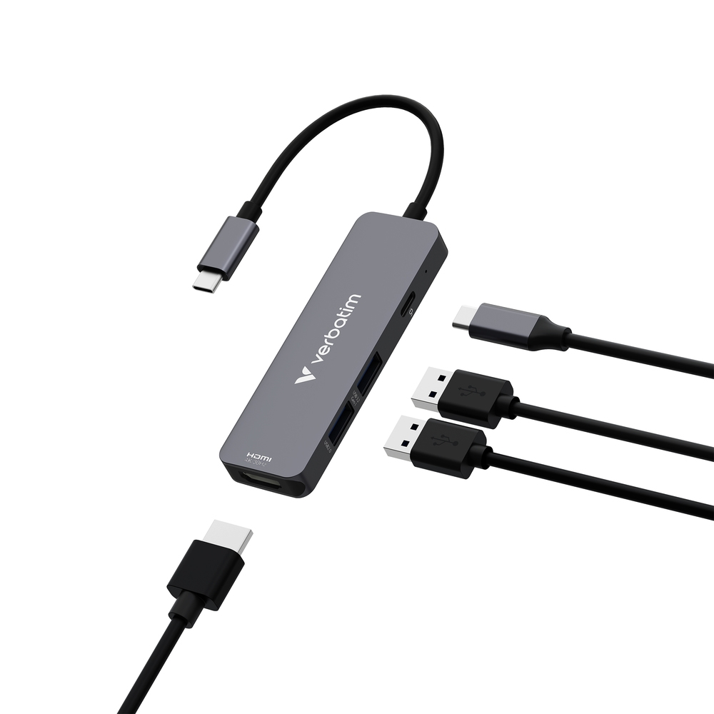 usb-hab-verbatim-usb-c-essentials-multiport-hub-4-verbatim-32155