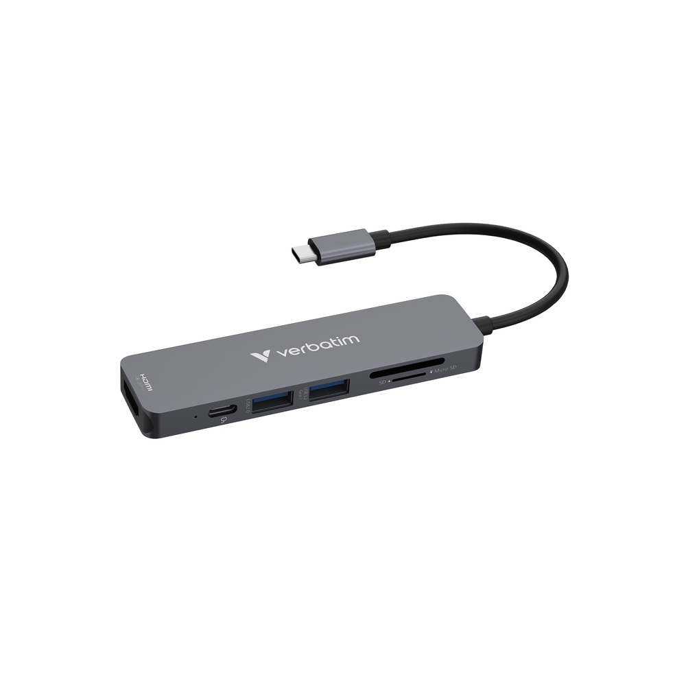 usb-hab-verbatim-usb-c-essentials-multiport-hub-6-verbatim-32156