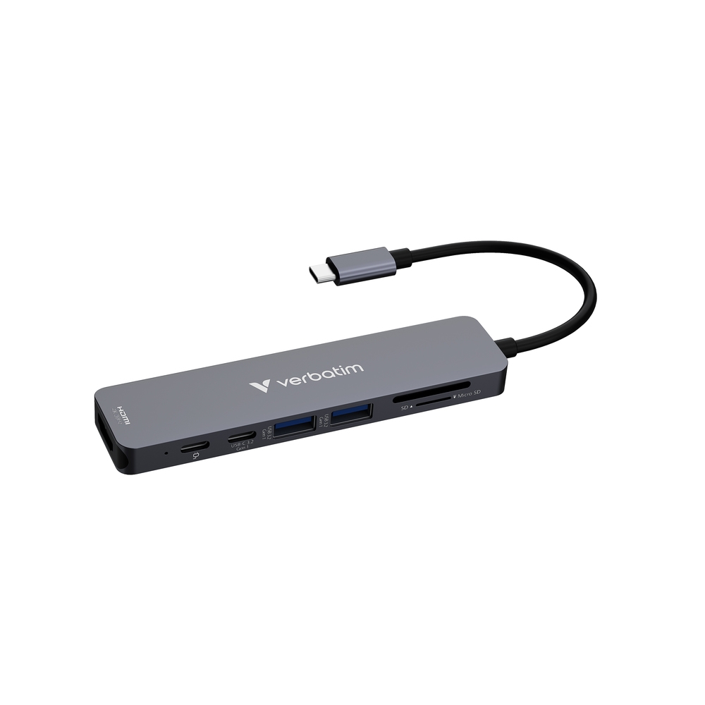 usb-hab-verbatim-usb-c-essentials-multiport-hub-7-verbatim-32158