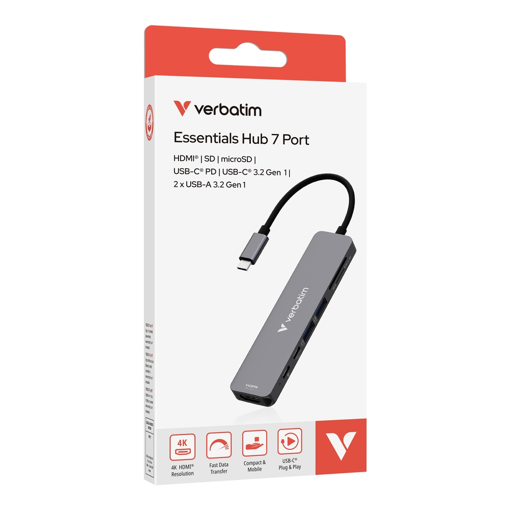 usb-hab-verbatim-usb-c-essentials-multiport-hub-7-verbatim-32158
