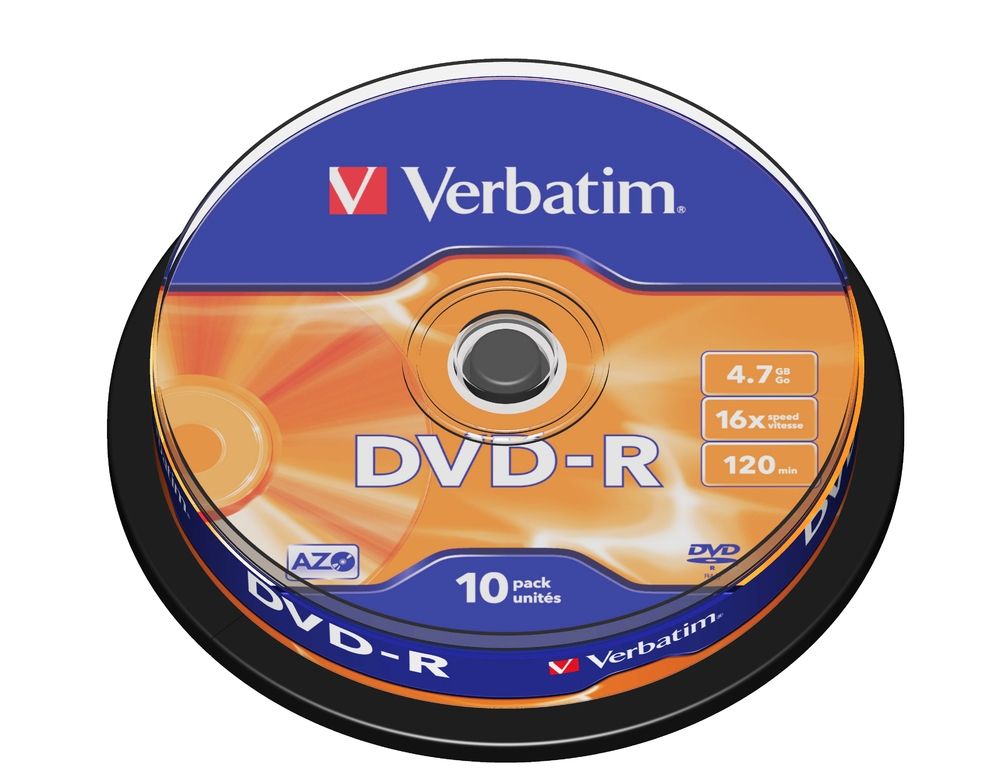 Mediya-Verbatim-DVD-R-AZO-4-7GB-16X-MATT-SILVER-SUR-VERBATIM-43523