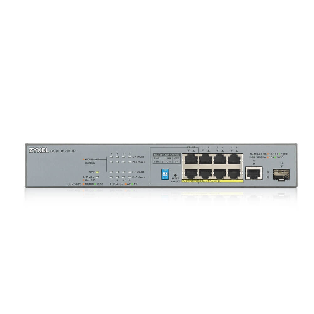 komutator-zyxel-gs1300-10hp-10-port-unmanged-cctv-zyxel-gs1300-10hp-eu0101f