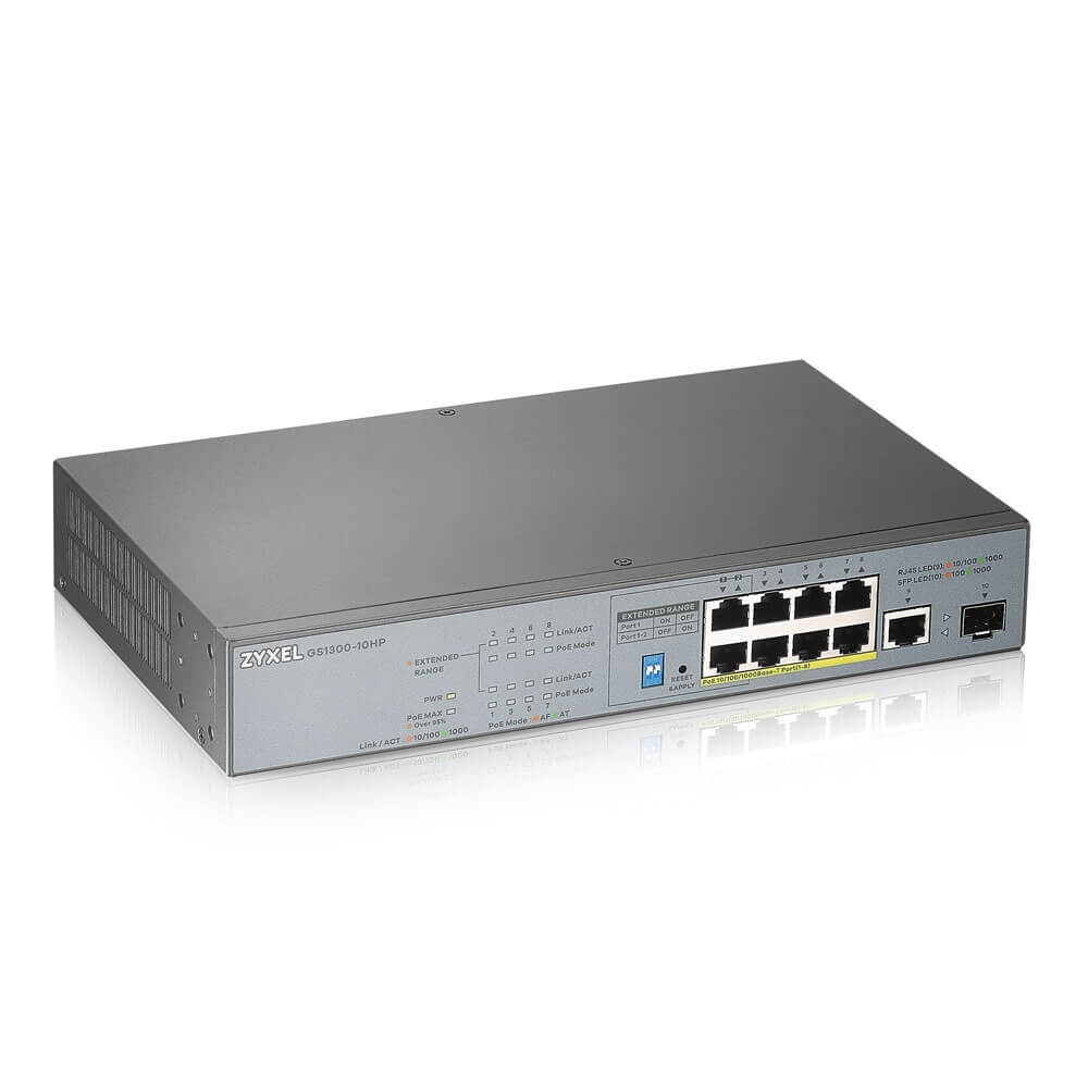 komutator-zyxel-gs1300-10hp-10-port-unmanged-cctv-zyxel-gs1300-10hp-eu0101f